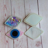 Silicone Jewelry Box Molds Trinket Epoxy Mold Turkey Eye Box Organizer Mold