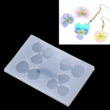 Silicone Flower Petal Earring Pendant Resin Mold DIY Hand Crafts