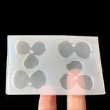 Silicone Flower Petal Earring Pendant Resin Mold Necklace Crafts Jewelry Finding