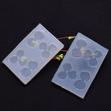 Silicone Flower Petal Earring Pendant Resin Mold Necklace Crafts Jewelry Finding