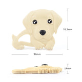 Silicone Labrador Charm Pendant Necklace Teething Mom Pacifier Clip