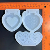 Heart Photo Frame Silicone Keychain Mold for DIY Pendant Jewelry Making