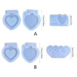 Heart Photo Frame Silicone Keychain Mold for DIY Pendant Jewelry Making