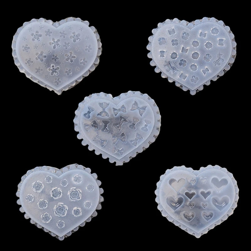 Silicone Keychain Mold Pendant Molds DIY Candy Crafts Jewelry Making Tools