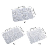 Silicone Keychain Resin Mold Flower Epoxy Casting Molds for DIY Crafts Pendant