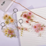 Silicone Keychain Resin Mold Flower Epoxy Casting Molds for DIY Crafts Pendant