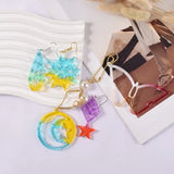 Silicone Keychain Resin Mold Star Epoxy Casting Molds for Pendant Jewelry Making