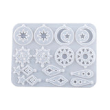 Silicone Keychain Resin Mold Star Epoxy Casting Molds for Pendant Jewelry Making