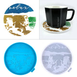 Silicone Lake View Round Plate Mold Casting Resin Molds