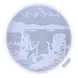 Silicone Lake View Round Plate Mold Casting Resin Molds
