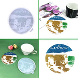 Silicone Lake View Round Plate Mold Casting Resin Molds