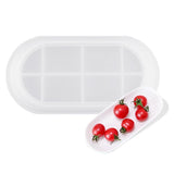 Silicone Soap Dish Resin Mold Epoxy Oval Round Tray Jewelry Ring Holder Ashtray