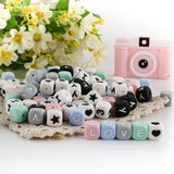 Silicone Letter Beads 100/200/500Pcs 12MM English Beads Letters Number For DIY