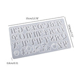 Silicone Letter Mold for Resin Casting DIY Jewelry