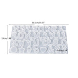 Silicone Alphabet Molds for DIY Jewelry Making, Epoxy Resin Casting Mold