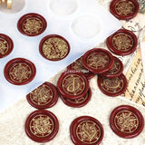 Silicone Mat Pad for Wax Seal Stamp 16-cavity with Sticky Dots