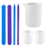 Silicone Measuring Cup And Stirring Rod Set