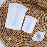 3 Pcs Silicone Measuring Cups Set, 15ML-100ML-250ML, Reusable Resin Measure Cup