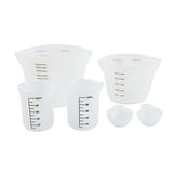 Silicone Measuring Cups 500ml and 250ml Reusable Resin Measuring Cup