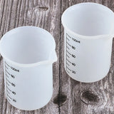 Silicone Measuring Cups 500ml and 250ml Reusable Resin Measuring Cup