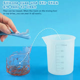 Silicone Measuring Cups For Epoxy Resin 250&100Ml, Easy Clean