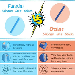 Silicone Measuring Cups for Epoxy Resin, 250&100Ml, Easy to Clean