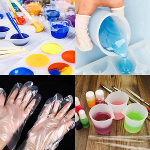 Silicone Measuring Cups for Epoxy Resin, 250&100ml Set