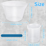 Silicone Measuring Cups for Epoxy Resin, 250&100ml Set