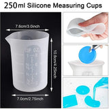 Silicone Measuring Cups For Epoxy Resin, Reusable Mixing Cups Jugs