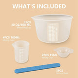Silicone Measuring Cups for Epoxy Resin 600&100ml