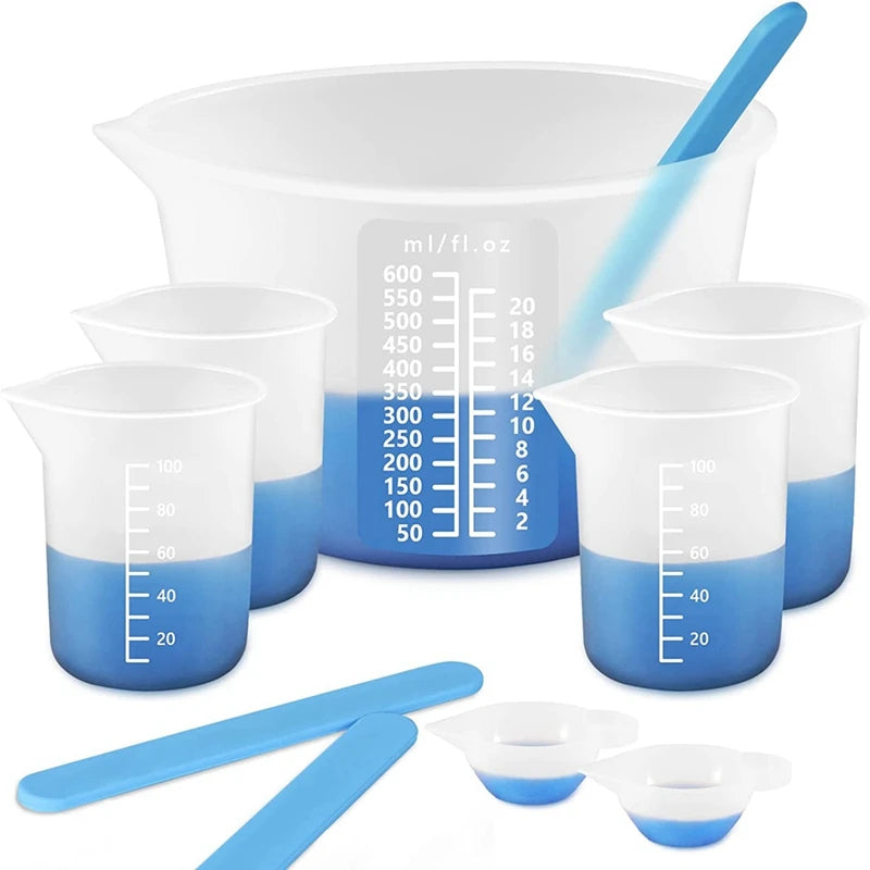 Silicone Measuring Cups for Epoxy Resin 600&100ml