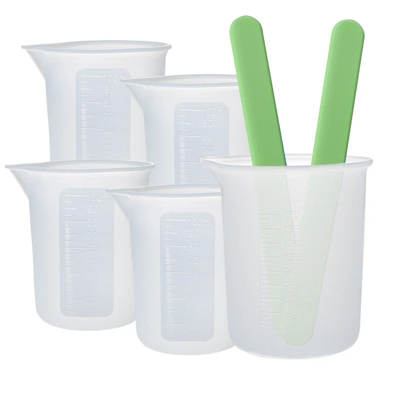 Silicone Measuring Cups for Resin Graduated Cups Epoxy Mixing Cups