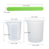 Silicone Measuring Cups for Resin Graduated Cups Epoxy Mixing Cups