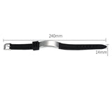 Engraved Silicone Men's Bracelet Adjustable Wristband Gift