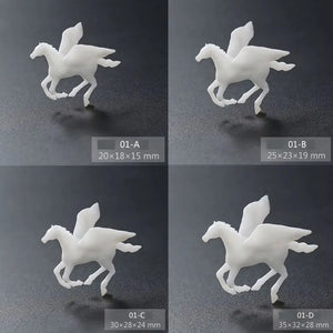 Silicone Mini Flying Horse Resin Mold for Jewelry Making