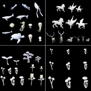 Silicone Mini Mushroom Tree Resin Mold Filler Kit
