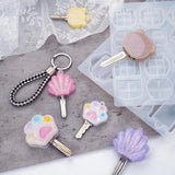 Silicone Mirror Cat Claw Key Cover Mold Epoxy Resin DIY Key Chain Set
