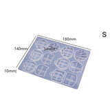 Silicone Mirror Cat Claw Key Cover Mold Epoxy Resin DIY Key Chain Set