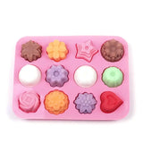 Silicone Mold 12 Cavity Chocolate Fondant Candy Bar Mould