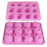 Silicone Mold 12 Cavity Chocolate Fondant Candy Bar Mould