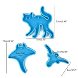 Silicone Mold Animal Series Epoxy Resin Mold DIY Keychain Pendant Jewelry