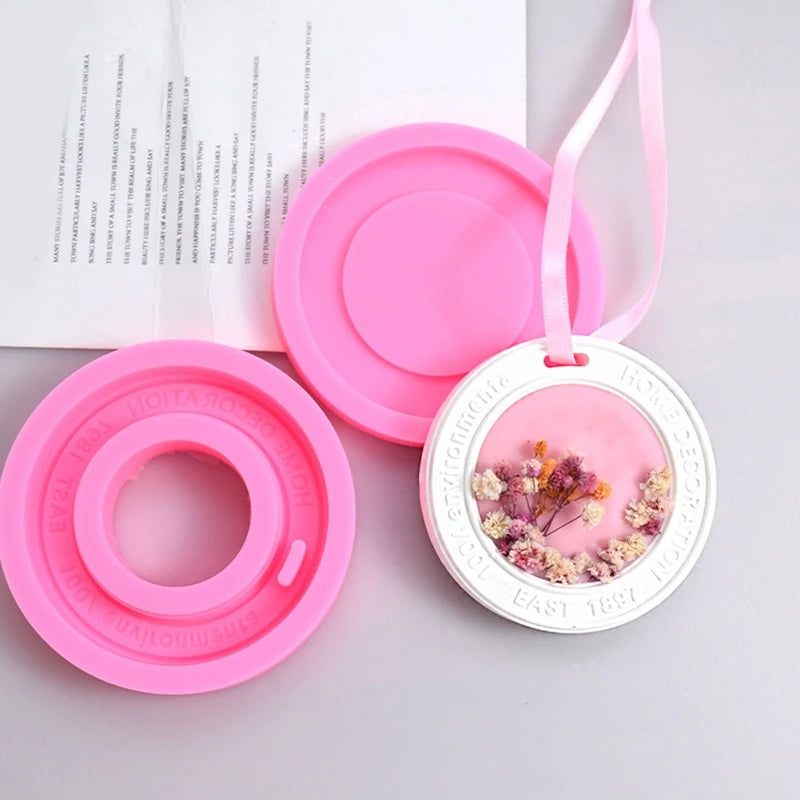 Silicone Mold Candle Soap Aromatherapy Molds for DIY Plaster Car Pendant