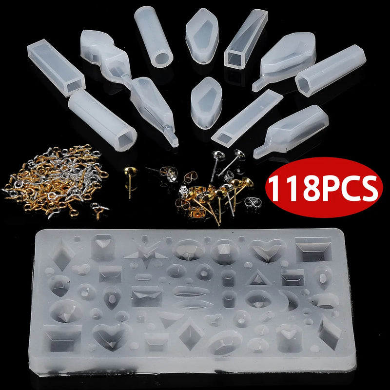 Silicone Mold DIY Epoxy Resin Tools Jewelry Making Cake Decorating Crafts