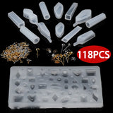 Silicone Mold DIY Epoxy Resin Tools Jewelry Making Cake Decorating Crafts