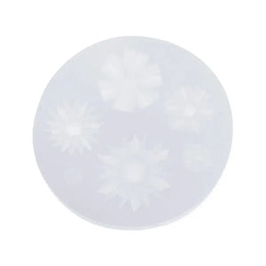 Silicone Mold DIY Jewelry Making Floral Flower Pendant Mirror Epoxy Resin Crafts