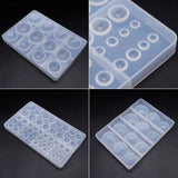 Silicone Mold DIY Jewelry Making Stone Pendant Geometric Shape Round Molds