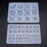 Silicone Mold DIY Jewelry Making Stone Pendant Geometric Shape Round Molds