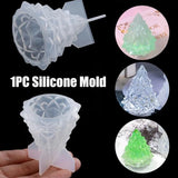 Silicone Mold Christmas Tree Light Holder DIY Epoxy Resin Crafts