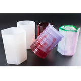 Silicone Mold DIY Pen Holder Desk Organizer Epoxy Resin Crafts Cup Stripe