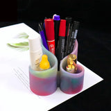 Silicone Mold DIY Pen Holder Desk Organizer Epoxy Resin Crafts Cup